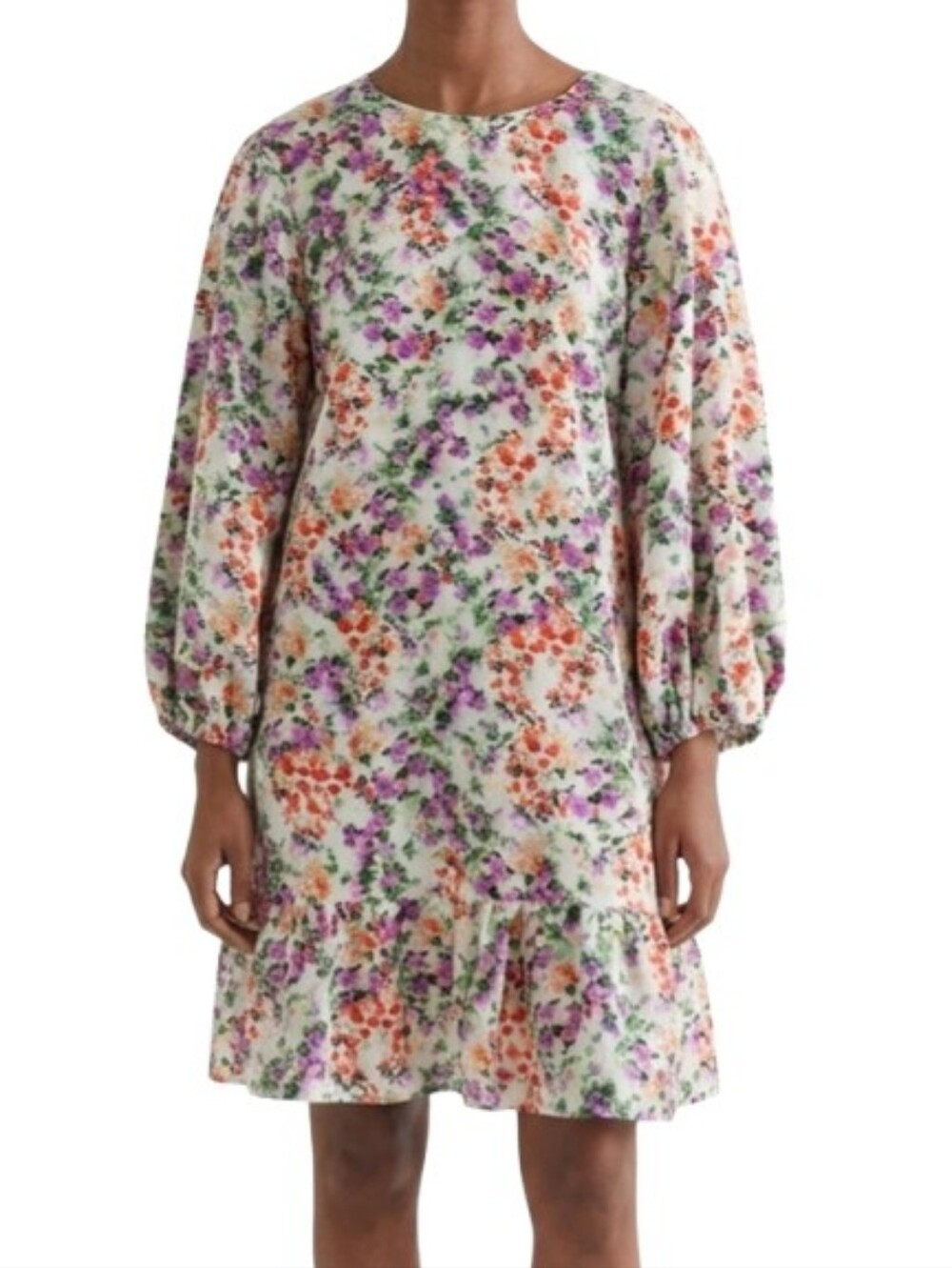 & OTHER STORIES Floral Relaxed A-Line Mini Dress